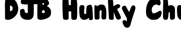DJB Hunky Chunk font preview